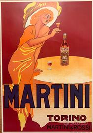 Poster vintage DUDOVICH MARCELLO MARTINI ROSSO