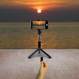 Asta selfie bt con treppiede  e controllo remoto