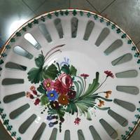 Fruttiera/centrotavola in ceramica di Castelli