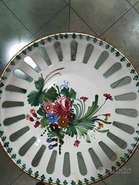 Fruttiera/centrotavola in ceramica di Castelli