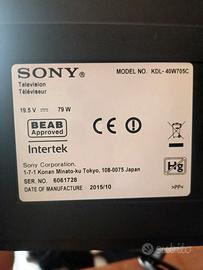 TV Sony modello KDL 40W705C