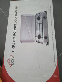 fornello a gas 2 fuochi