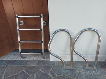 scaletta per piscina inox