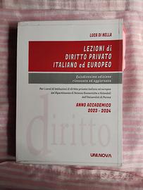 "Lezioni di diritto privato Italiano ed Europeo"