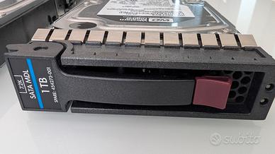 4 hard disk 1TB Western DigitalSATA 3.5 caddy HP
