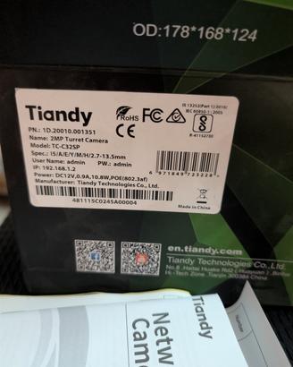 lotto telecamere Tiandy 14 pezzi 