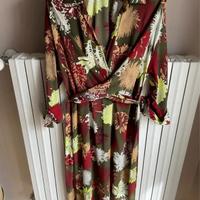 Vestito verde stampa floreale ZARA