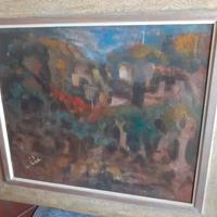 quadro olio su masonite pittore C.Pusateri 