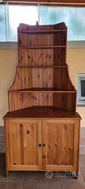 Mobile ad angolo, in legno di pino