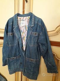 Giacca Fendi donna jeans vintage taglia 42