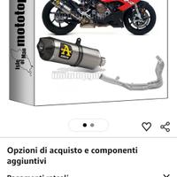 scarico completo per bmw s1000rr 