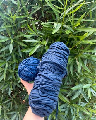 fettuccia in cotone color blu navy