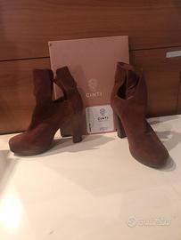 Scarpe tronchetti Cinti scamosciate 39marrone