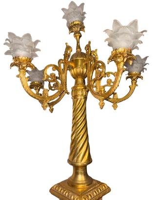 Candelabro Lampada Vintage a 5 Luci