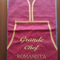 Grembiule in cotone 'Grande Chef Romanista'