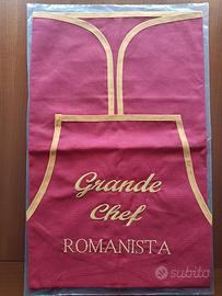 Grembiule in cotone 'Grande Chef Romanista'