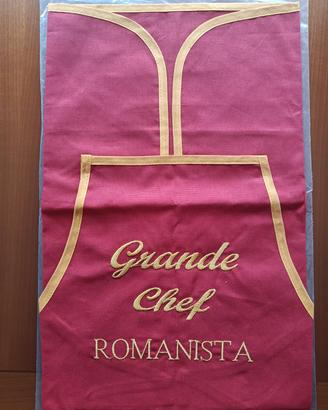 Grembiule in cotone 'Grande Chef Romanista'