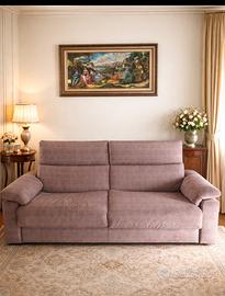 Divano letto con materasso ancora con cellophane