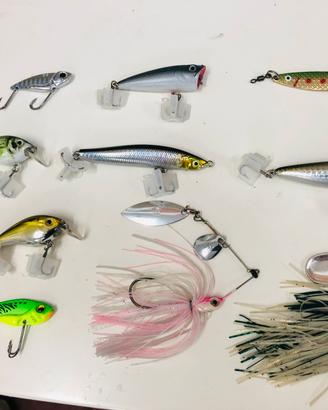 Lotto esche bass fishing spinning/casting