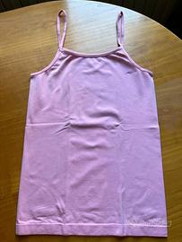 Canottiera rosa shocking microfibra