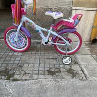 Bici per bambina di barbie misura 16