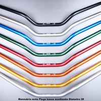 Mannubrio moto Piega bassa anodizzato Diametro 28