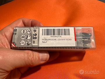 Punta da trapano 2x10 pc Fisher metallo hss 9 mm