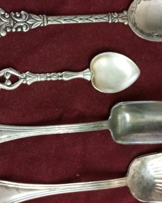 4 cucchiaini modelli diversi 