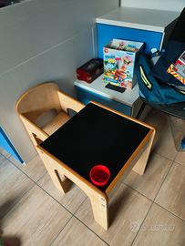 Set Tavolo + Sedia Bambini Little Helper (Legno)