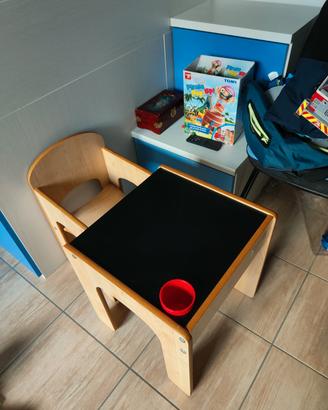Set Tavolo + Sedia Bambini Little Helper (Legno)