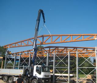 Capriate reticolari in legno