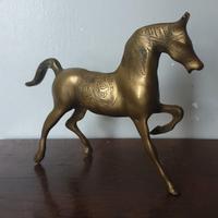 Scultura cavallo in ottone 