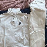 Maglia e pantaloni da equitazione