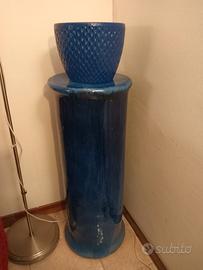 COLONNA IN TERRACOTTA SMALTATA