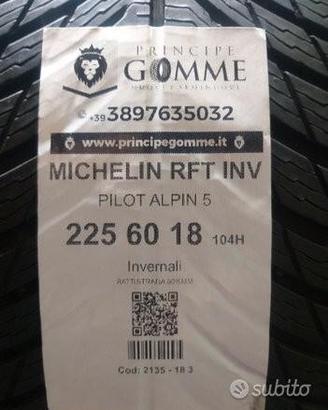 2 gomme 225 60 18 michelin rft inv a2135
