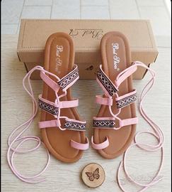 sandali alla schiava rosa n 38
