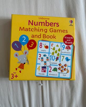 Usborne Montessori Numbers matching games and book