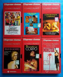 LOTTO 6 VHS L'Espresso I CLASSICI PROIBITI