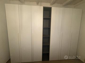 Armadio 6 Ante con o Senza Libreria