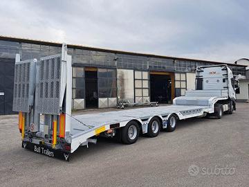 Carrellone 3 assi collo d'oca, PRONTA CONSEGNA sem