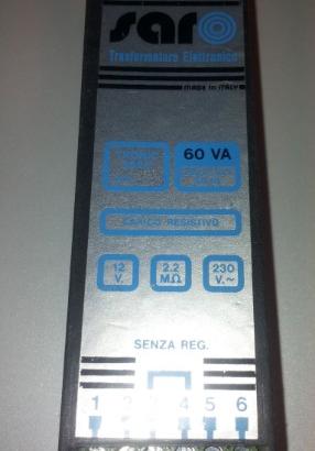Trasformatore elettronico SAR tronic 2020