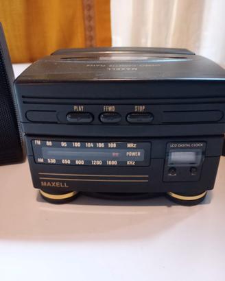 Maxell Stereo Cassette Player Vintage + 2 Casse –