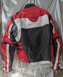 Giacca moto in tessuto tecnico