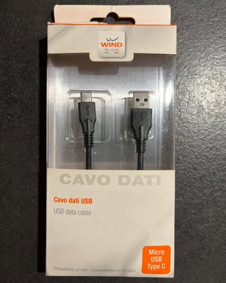 Cavo dati/caricatore usb Type C iPhone nuovo nero