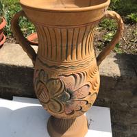 Anfora portaombrelli vaso terracotta rotto ripara