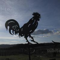 Segnavento artistica in ferro realizzata a mano