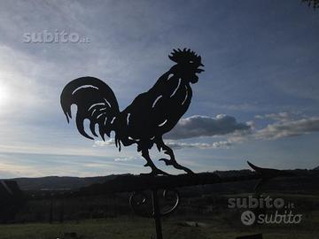 Segnavento artistica in ferro realizzata a mano