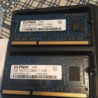 RAM DDR PC3 12800 Elpida 2x2GB (4GB)
