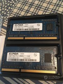 RAM DDR PC3 12800 Elpida 2x2GB (4GB)