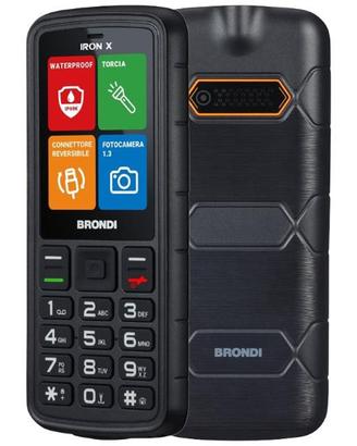 BRONDI IRON X TELEFONO CELLULARE RUGGED TORCIA FOT